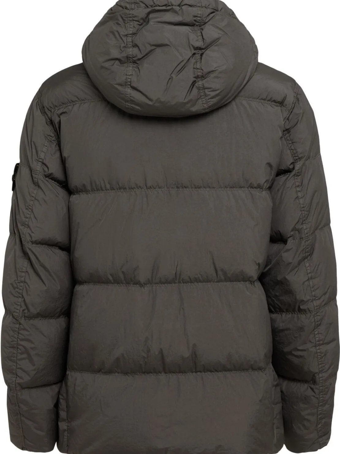 Piumino parka corto in nylon