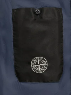 Piumino parka corto in nylon