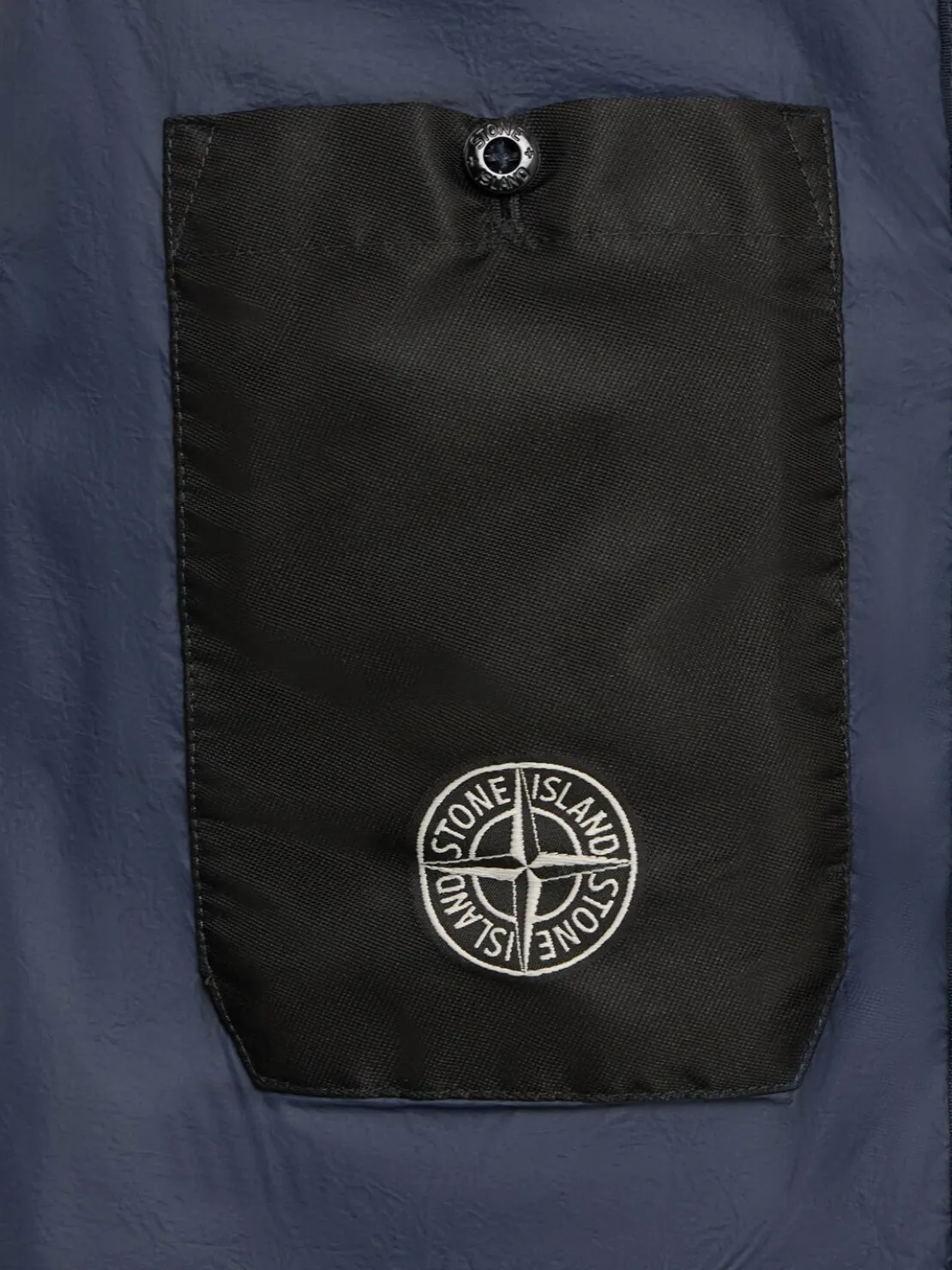 Piumino parka corto in nylon