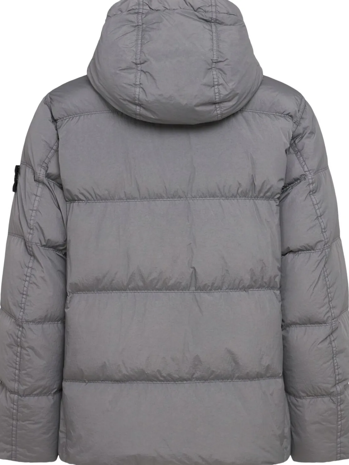 Piumino parka corto in nylon