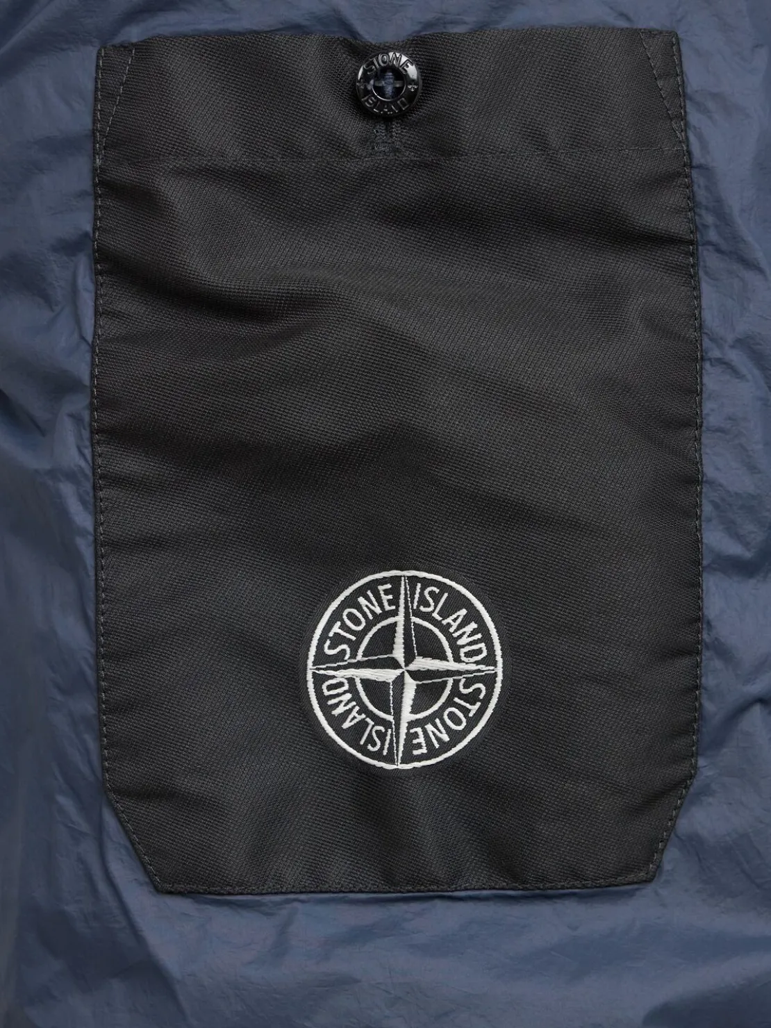 Piumino parka corto in nylon
