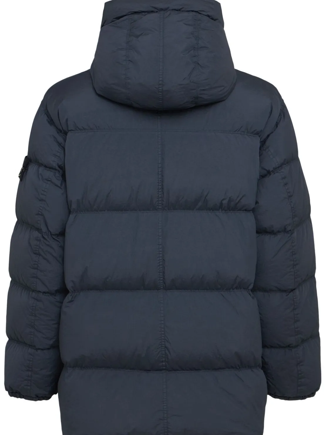 Piumino parka corto in nylon