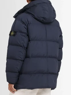 Piumino parka corto in nylon