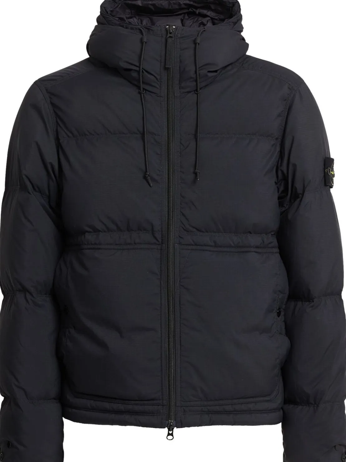 Piumino parka corto in ripstop