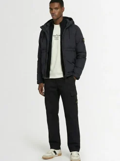 Piumino parka corto in ripstop