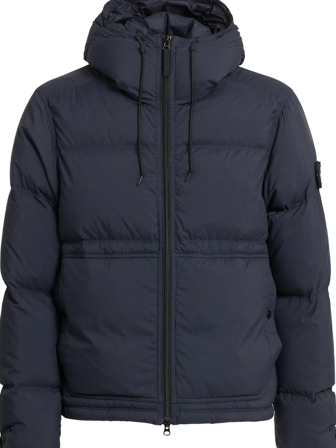 Piumino parka corto in ripstop