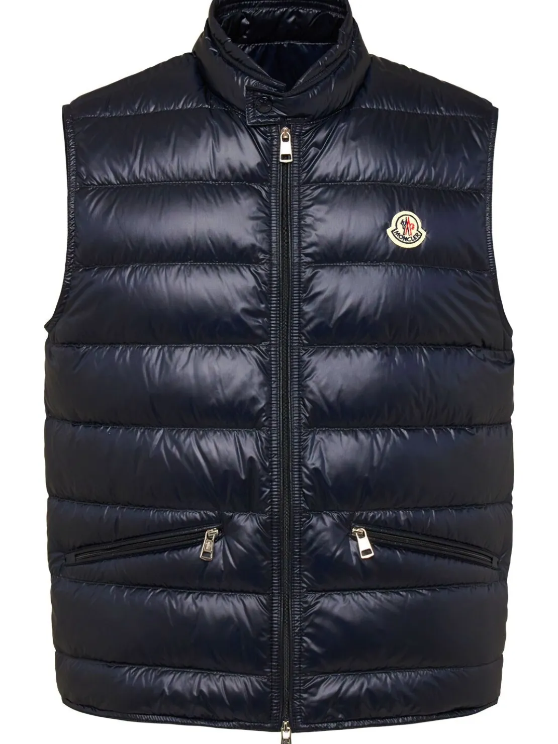 Piumino smanicato Gui in nylon trapuntato