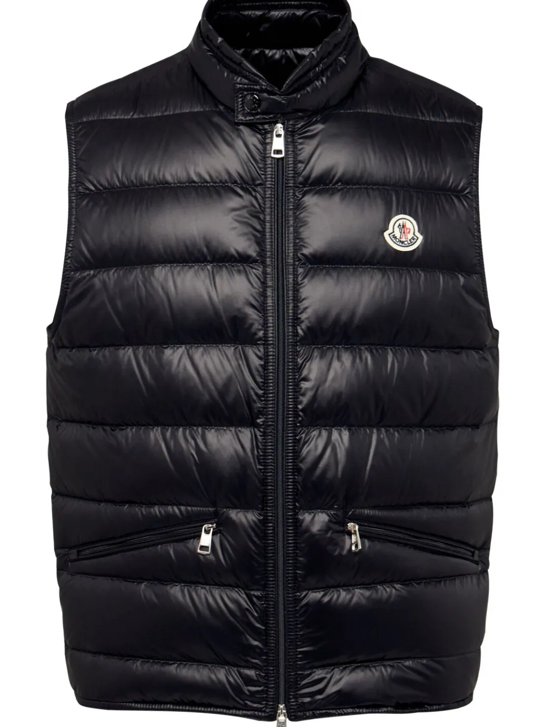 Piumino smanicato Gui in nylon trapuntato
