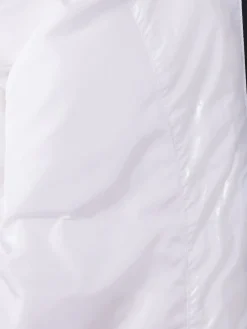 Piumino smanicato in nylon con cappuccio