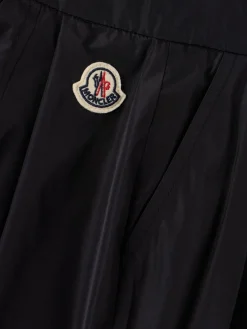 Pleated tech taffeta shorts