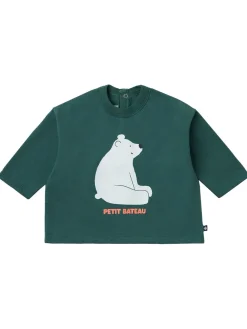 Polar bear printed cotton t-shirt