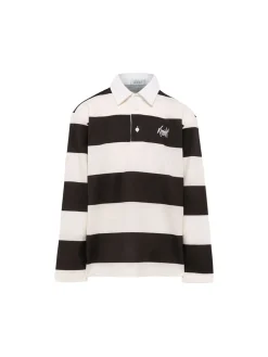 Polo in cotone a righe