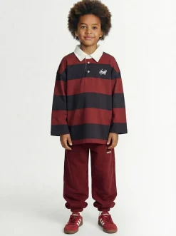 Polo in cotone a righe