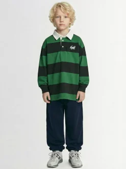 Polo in cotone a righe