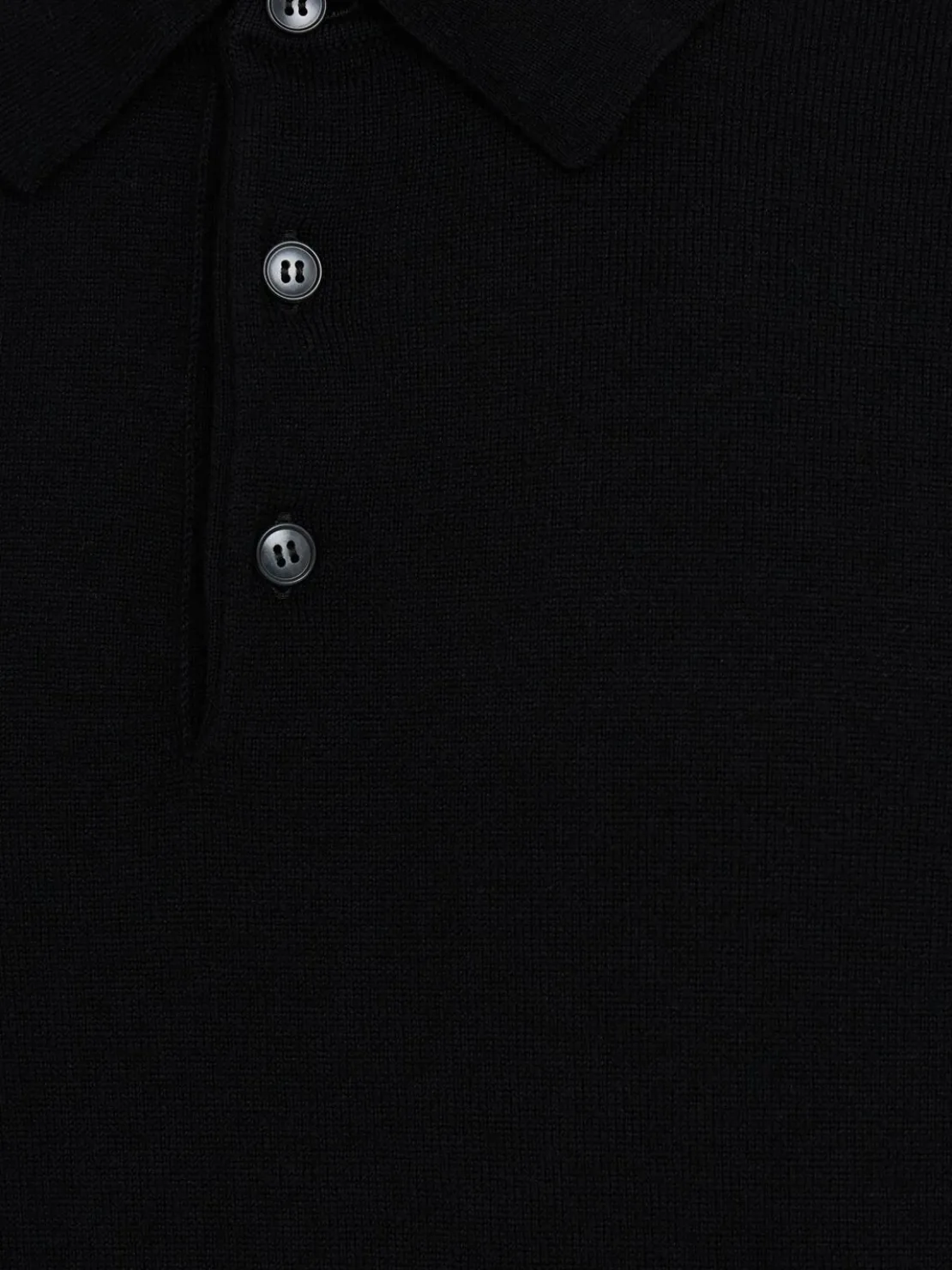 Polo in maglia di lana leggera