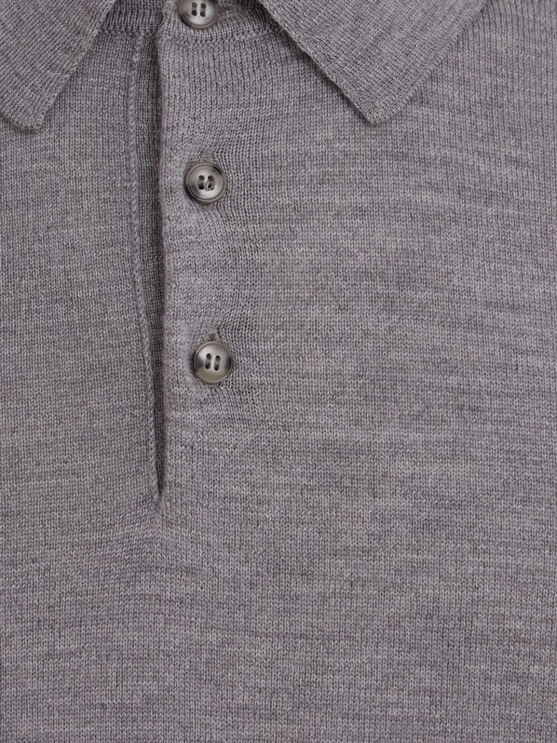 Polo in maglia di lana leggera