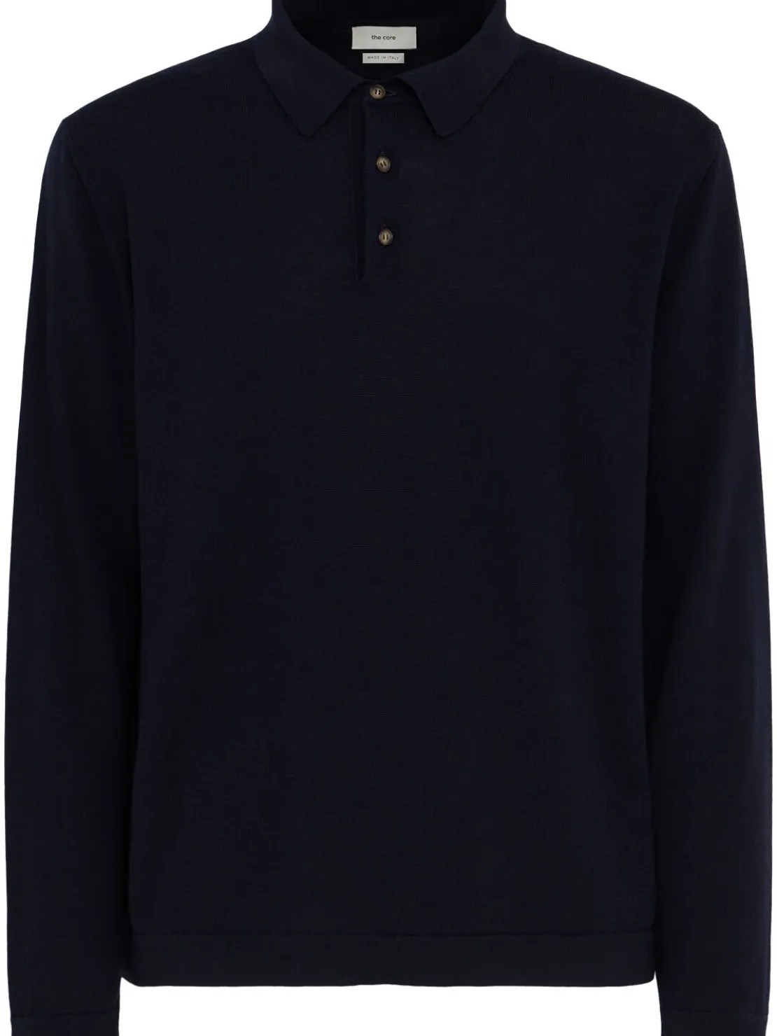 Polo in maglia di lana leggera