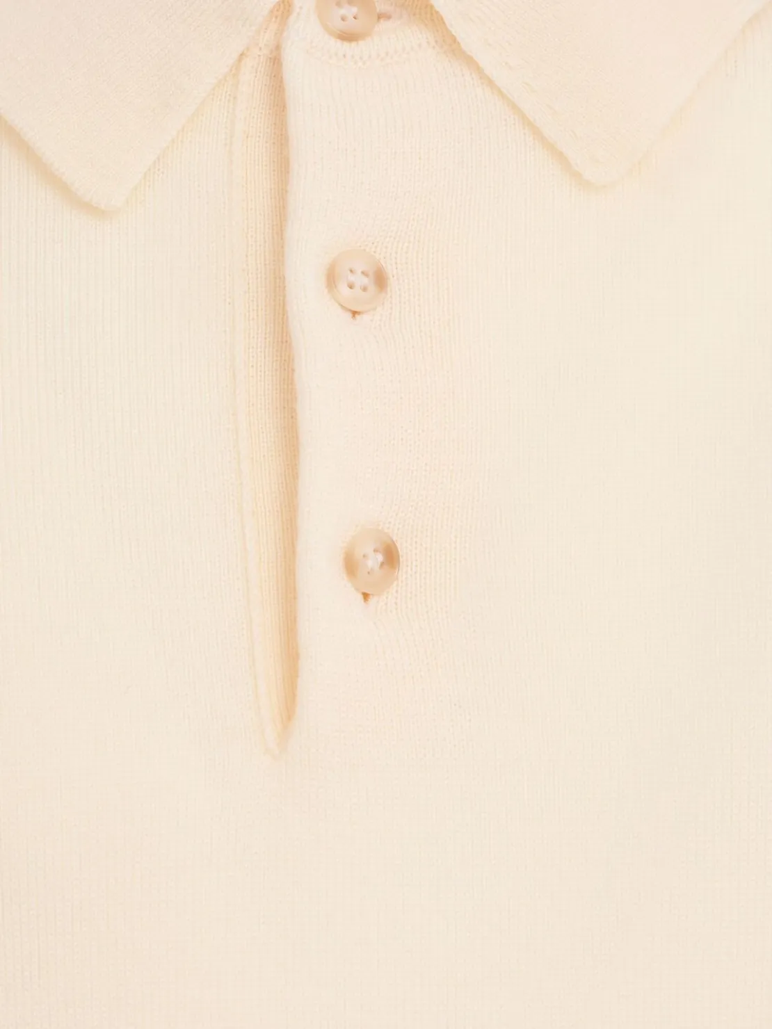 Polo in maglia di lana leggera