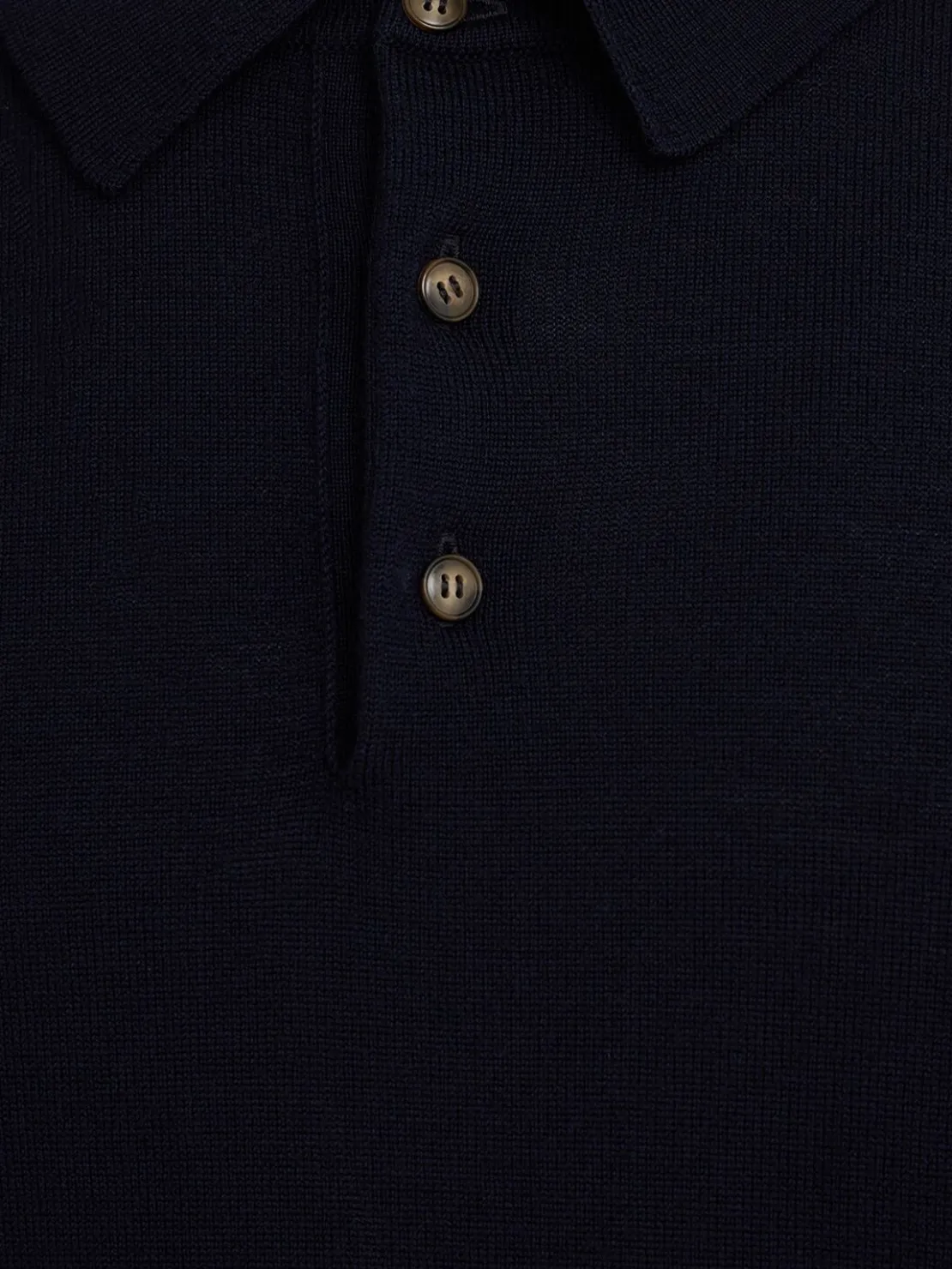 Polo in maglia di lana leggera