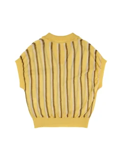 Polo in misto cotone a righe