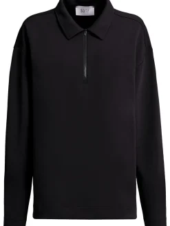 Polo maniche lunghe in misto cotone