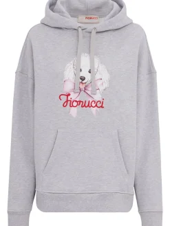 Poodle logo print sweatshirt hoodie