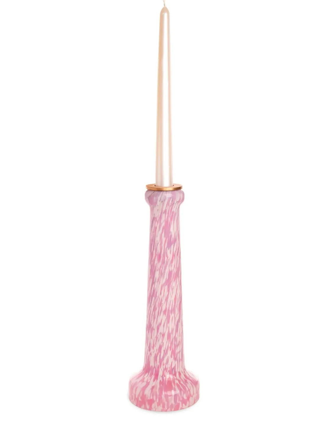 Portacandele avorio e rosa