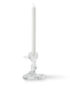 Portacandele piccolo in vetro Drip