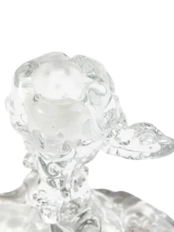 Portacandele piccolo in vetro Drip