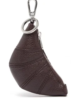 Portachiavi Mini Croissant in pelle