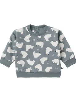 Printed cotton crewneck sweatshirt