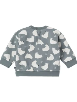 Printed cotton crewneck sweatshirt