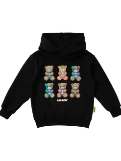 Printed cotton hoodie