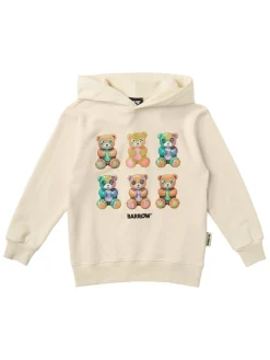 Printed cotton hoodie