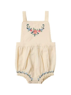 Printed cotton romper