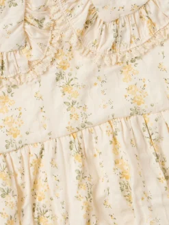 Printed cotton romper