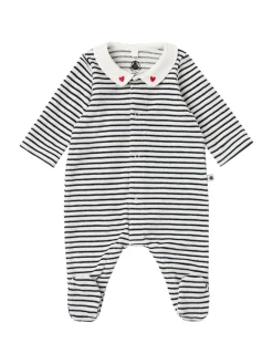 Printed cotton romper