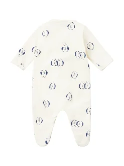 Printed cotton romper