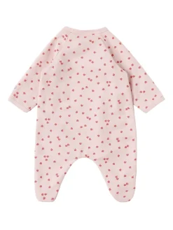 Printed cotton romper