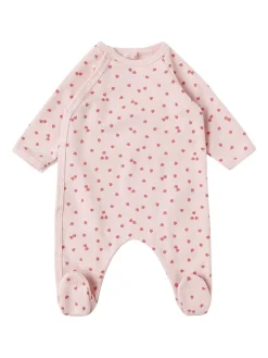 Printed cotton romper