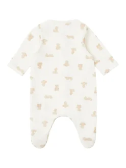 Printed cotton romper