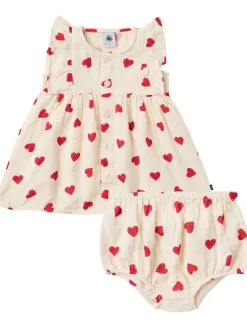 Printed cotton shirt & diaper cover