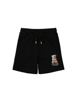 Printed cotton sweat shorts