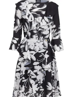 Printed georgette mini dress