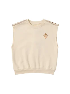 Printed knit vest