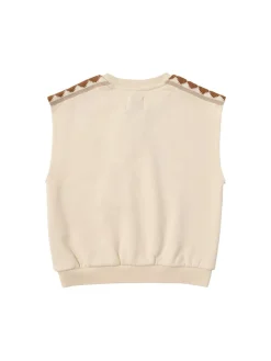 Printed knit vest