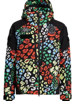 Printed puffer jacket
