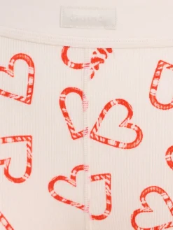 Printed stretch cotton pajamas