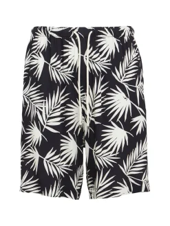 Printed viscose shorts
