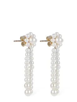 Promenade de Fleur 14kt & pearl earrings